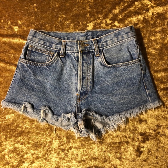 John Galt California - Denim Cutoff Shorts - Small - Picture 2 of 7